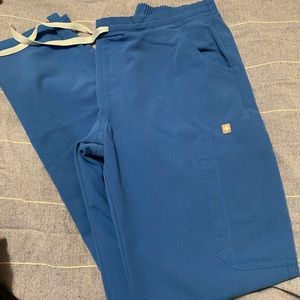 Figs Blue Scrub Pants XS/T *See photo for snag*